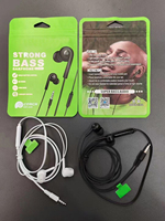 Écouteurs avec micro à basses puissantes pour téléphones mobiles, prise jack 3,5 mm, pour Oraimo et Infinix, vente en gros en Afrique