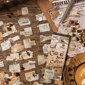 20 feuilles/paquet Autocollants pour carnet Old Dream, autocollants en papier uni, <span class=keywords><strong>livre</strong></span> d'autocollants en PET, autocollants pour enfants, <span class=keywords><strong>livre</strong></span> d'autocollants en papier uni - Product Image 3