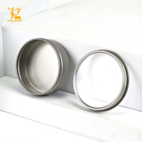 Tin smaker OEM Custom Logo Lebensmittel qualität Silber Blechdose Runde Metall dose Verpackung mit PVC-Fenster Kleine Blechdose für Süßigkeiten
