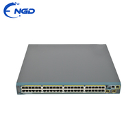 Switch Ethernet Gigabit PoE+ de 48 Puertos WS-C2960S-48LPD-L Original Usado, Switch de Red Administrado Empresarial, 2 x 10 Gigabit SFP+ Uplink