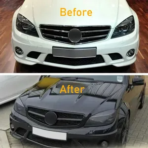 สำหรับ Mercedes Benz C Class W204 C63 AMG ปี 2009 2010 2011 กระจังหน้ารถยนต์แบบ Facelift  อะไหล่เปลี่ยนกระจังหน้า  ชุดแต่งกระจังหน้า - Product Image 2
