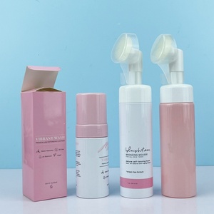 Popular 100ml 120ml 150ml 200ml Foam <b>Bottle</b> Facial Foam Brush Set <b>Bottles</b> Shower Gel Mousse Foaming <b>Pump</b> <b>Bottle</b> With Brush <b>Pump</b> - Product Image 2