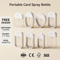 Atomiseur de parfum à brume fine personnalisé avec logo OEM, forme cœur, ovale, carrée, 30 ml, 50 ml, flacon pulvérisateur portable en plastique vide rechargeable