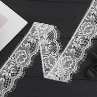 Bande de dentelle blanche en maille élastique sans couture pour accessoires de lingerie/vêtements Lolita en stock