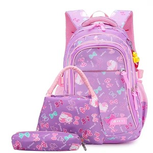 <span class=keywords><strong>Sac</strong></span> d'école de loisirs imperméable <span class=keywords><strong>ultra</strong></span>-<span class=keywords><strong>léger</strong></span> en nylon personnalisé <span class=keywords><strong>sac</strong></span> <span class=keywords><strong>à</strong></span> <span class=keywords><strong>dos</strong></span> d'école 3 en 1 de grande capacité pour filles ensemble - Product Image 1