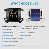 Radio Multimedia para Auto Navihua de 12.1'' Estilo Tesla con Android para Chevrolet Silverado GMC Sierra 2014-2018 con GPS y CarPlay