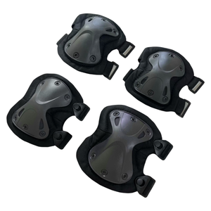 Ensemble de protections ajustables pour genoux et coudes en coque rigide avec rembourrage en éponge pour le cyclisme, le patinage, l'escalade et les sports de plein air - Product Image 4