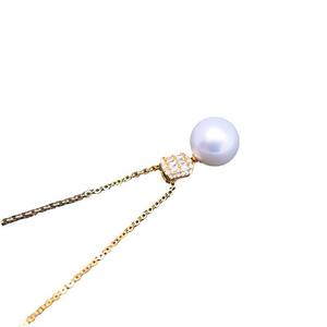 Collar con Colgante de Perla Redonda de Agua Dulce Blanca de 11-12 mm, Estilo Edison, Luz Intensa con Pequeños Defectos, Collar de Plata S925 - Product Image 5