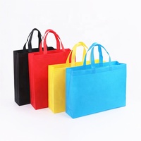 Sac de shopping en PP Non tissé, fourre-tout scellé à chaud par pression ultrasonique, bon marché, en stock et pré-plié