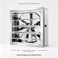 Ventilateur mural électrique à roulement à billes en fonte pour élevages avicoles et porcins, personnalisable OEM/ODM