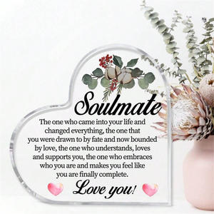 Новогоднее украшение в форме сердца, акриловый декоративный элемент «Любовь» для праздничного оформления (День святого Валентина, Хэллоуин, День благодарения) - Product Image 2