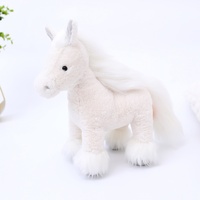 Peluche Cheval de Simulation, Poupée en Peluche pour Enfants, Cadeau d'Anniversaire, Nouvelle Conception, Vente Chaude Transfrontalière, Peluche Poney Kawaii