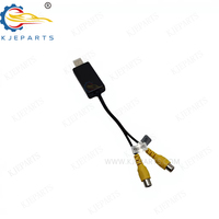 Kabel Konversi Output Video CVBS USB Male ke Dual RCA Female untuk Stereo Mobil Android, Kabel Transfer Sinyal AV Ganda