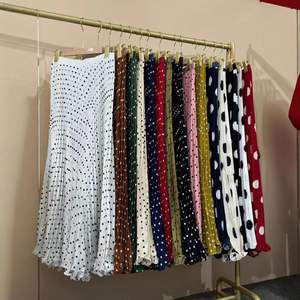 Wave Point <b>pleated</b> <b>skirt</b> Half-body French Sweet Versatile women's casual <b>skirts</b> Classic Fashion A-Line Midi high waist <b>skirt</b> - Product Image 5