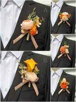 Nouvel Arrivage – Corsage de Mariée et de Marié en Soie Artificielle, Style Coréen, pour Cérémonie de Mariage et Photographie (Lys Calla)