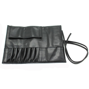 Pochette en cuir noir personnalisée avec logo, <span class=keywords><strong>trousse</strong></span> <span class=keywords><strong>de</strong></span> <span class=keywords><strong>toilette</strong></span> <span class=keywords><strong>de</strong></span> voyage, sac <span class=keywords><strong>de</strong></span> rangement pour cosmétiques, sac pour bébé <span class=keywords><strong>fille</strong></span>, <span class=keywords><strong>trousse</strong></span> à maquillage pour pinceaux - Product Image 4