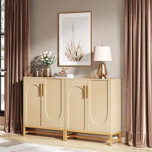Aparador Buffet Convertible Sólido con Puertas y Almacenamiento para Sala de Estar, <span class=keywords><strong>Cocina</strong></span>, Entrada, Pasillo, Restaurante, Hotel OEM - Product Image 2