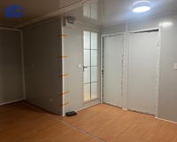 Maison modulaire préfabriquée de 20 pieds, 40 pieds, couleur blanche, isolée thermiquement, anticorrosion, profilée, type conteneur