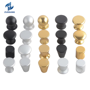 Aluminum Alloy Cabinet <strong>Door</strong> Handle Round <strong>Knobs</strong> Kitchen Drawer Pulls with Brushed Nickel Finish Furniture <strong>Knobs</strong> - Product Image 2