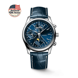 นาฬิกาแฟชั่นธุรกิจสุดหรูอเนกประสงค์ ระบบกลไก ตัวเรือนสแตนเลส หน้าปัดแซฟไฟร์ พร้อมฟังก์ชั่นวัดความเร็ว แสดงข้างขึ้นข้างแรม - Product Image 1