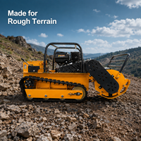 Tondeuse à fléaux télécommandée Titan 80, robot tondeuse sur chenilles de 80 cm, moteur essence 459 cm³ pour terrains en pente, sols rocheux et défrichement
