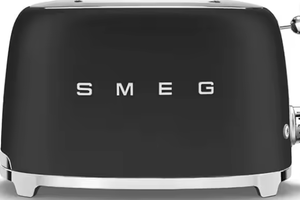 Tostadora <span class=keywords><strong>SMEG</strong></span> TSF01 Retro de 2 Rebanadas en Negro Mate y Acero Inoxidable con Funciones de Descongelar, Recalebar y Tostar - Product Image 2
