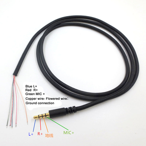 स्टॉक 3.5 मिमी पुरुष प्लग कनेक्टर प्रतिस्थापन हेडफ़ोन केबल मरम्मत केबल के लिए किंगस्टन हाइपरx/अल्फा/मिश्रण/रिवॉल्व हेडफ़ोन - Product Image 2