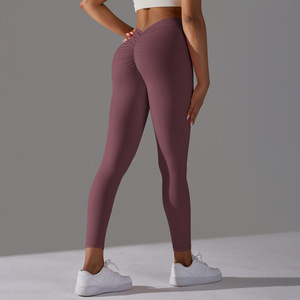 FLW kadınlar ezme popo sıkı ganimet kaldırma V kesim geri <span class=keywords><strong>tayt</strong></span> Yoga pantolon seksi <span class=keywords><strong>tayt</strong></span> - Product Image 6