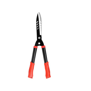 Lawn Shears High Carbon Steel Manual Garden Hedge Trimming Tool Red Yellow Black Handle - Product Image 2