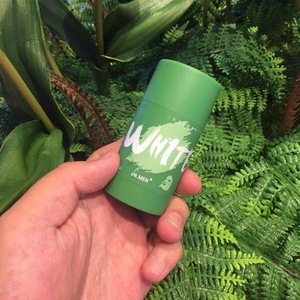 Botella Redonda de Plástico Verde Mate AS de 75g para Bálsamo Desodorante / Envase de Crema Solar Cosmética en Barra, Fabricante de Tubos y Botellas - Product Image 5