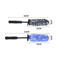 NBT Brand New Microfiber Sponge Wheel Tire Brush Water Dust Removal Chiffon de nettoyage pour le nettoyage des véhicules Brosses de lavage de voiture Tool