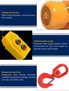 Derek Derek Stroke tunggal tugas berat 1-5 ton 380V struktur baja berbasis kabel digunakan di jembatan dan aplikasi derek Gantry - Product Image 3