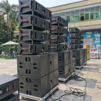 Sistema de Sonido Line Array Activo y Pasivo para Interiores y Exteriores LA2122, Woofer Dual de 12 Pulgadas, Sistema de Sonido de 2 Vías, Amplificadores, Altavoces