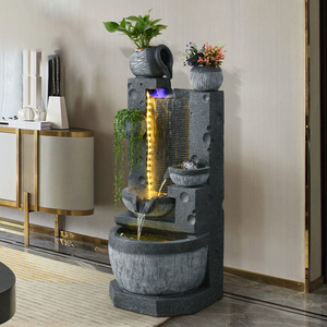 Grande fontana da esterno in stile europeo <span class=keywords><strong>con</strong></span> cascate di ornamenti in pietra <span class=keywords><strong>con</strong></span> decorazione da giardino leggera - Product Image 4