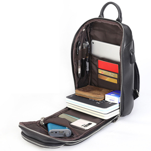 Borsa a tracolla in vera pelle da donna multiuso Daypack tracolla tracolla borsa Messenger con porta di ricarica USB - Product Image 6