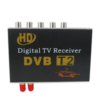 Receptor de TV Digital para Europa y Tailandia, Quad Core 4K DVB-T2, Decodificador con Doble Sintonizador para Auto