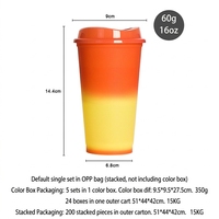Gobelet à café réutilisable en plastique sans BPA avec paille, idéal pour les fêtes, les promotions, les cadeaux, le bureau, le café, les jus et l'extérieur
