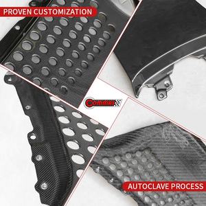 Best Price Dry Carbon Fiber OEM Style Car Auto Parts Car Engine Cooling Mesh for Ferrari SF90 - Product Image 3