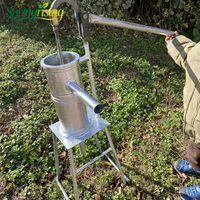Pompe manuelle robuste en acier inoxydable, extracteur d'eau de puits épaissi et allongé pour usage agricole rural