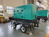 Mobiles Kraftwerk kW Silent Diesel Generator mit Anhänger und Rädern