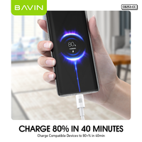 BAVIN Precio al por Mayor Personalizado, Cable de Carga Rápida USB Tipo C a USB Tipo C de 2 Metros, 60 W, 3 A, para Teléfono Móvil Android, Huawei, PC, Tableta
