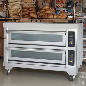 Pain professionnel gâteau cuisson pain Double pont four <span class=keywords><strong>boulanger</strong></span> four électrique pour la cuisson - Product Image 1