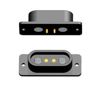 Fábrica personalizar 2 pines magnético Pogo Pin conector macho