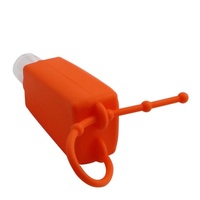 Botellas vacías de viaje de 30ml de tamaño de bolsillo para mascotas personalizadas, botellas de gel de ducha desinfectante de manos fáciles de llevar con soporte de silicona