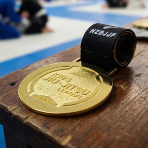 Medallas Deportivas Personalizadas de Jiu-Jitsu para Niños, de Aleación con Relieve, Estilo <span class=keywords><strong>Nueva</strong></span> <span class=keywords><strong>Zelanda</strong></span> y Brasil, para Competiciones Infantiles Gi/No-Gi - Product Image 4