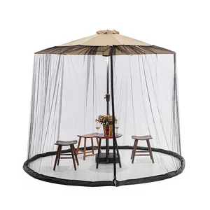Patio Verstelbare Grote Tuin Paraplu Opknoping Tent Polyester Mesh Muskietengaas Voor Tuin Binnenplaats Buiten