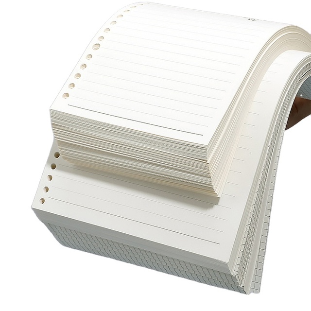 A4 A5 B5 Journal Notebook Scrapbook Loose Leaf Binder Refill Paper 60 Sheets