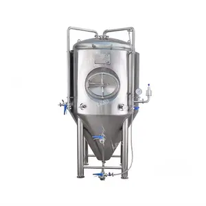 Hoogwaardige Roestvrijstalen Sanitaire Bierfermenter Brouwerij Apparatuur Wijnmakerij Tank Industriële Fermenter Tank