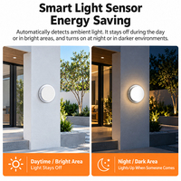 Plafonnier LED moderne 6000K avec capteur vocal et radar, luminaire à montage en surface, étanche IP65, éclairage intérieur/extérieur