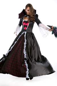 <span class=keywords><strong>Robe</strong></span> de <span class=keywords><strong>vampire</strong></span> royale gothique noire pour femmes Halloween Diablo Style <span class=keywords><strong>Vampire</strong></span> Cosplay Costume <span class=keywords><strong>robe</strong></span> de soirée - Product Image 4